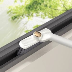 Multi Functional Rotating Cleaning Brush Hard Haired Bathroom Tile Long Handled Brush Sieve 2-in-1 Gap Cleaning Brush Floor Joint Brush Wall Brush