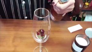 Ly Champagne Pha Lê Có Hoa Hồng Bên Trong Quà Tặng Sáng Tạo Tiệc Cưới Ly Ly Champagne Lãng Mạn Ly Bordeaux