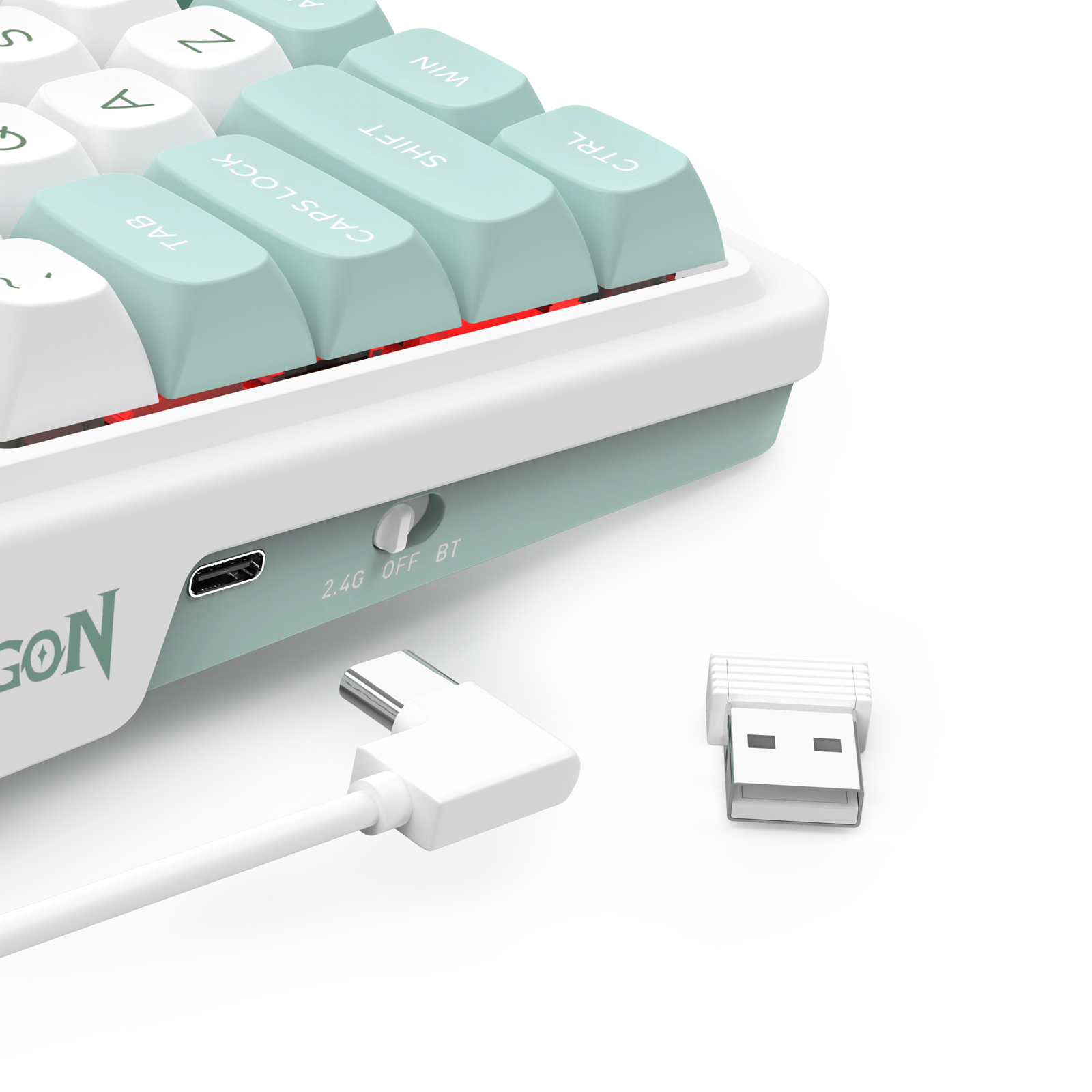 Redragon K719 GALATIN PRO 3-MODE LCD Screen Gasket Gaming Keyboard