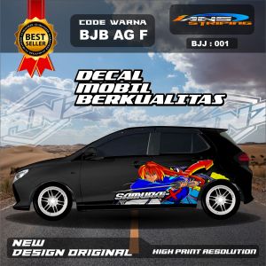 BJB 001 - Decal Mobil Berkualitas Samurai X UNTUK SEMUA JENIS MOBIL AGYA AYLA TERBARU