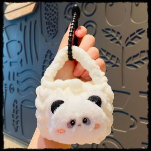 Capybara Plush Knitted Bag Popular Capybara Creative Headphone Knitted Bag keychain Small Gift K27