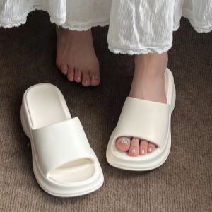 Free Shipping 5CM Thick-Soled Slippers New Y2K Style Star-Patterned Beach Sandals For Women Fashionable Summer Footwear Non-Slip Slippers And Casual Sandals
