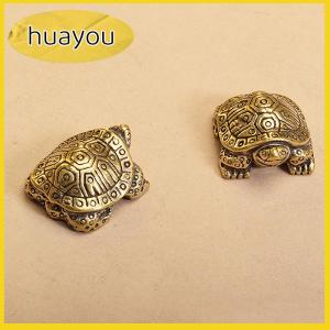 huayou 1 cái đồ trang trí rùa bằng đồng nguyên khối Cổ Đồ trang trí mô phỏng trang trí bàn văn phòng tại nhà điêu khắc động vật Trường Thọ