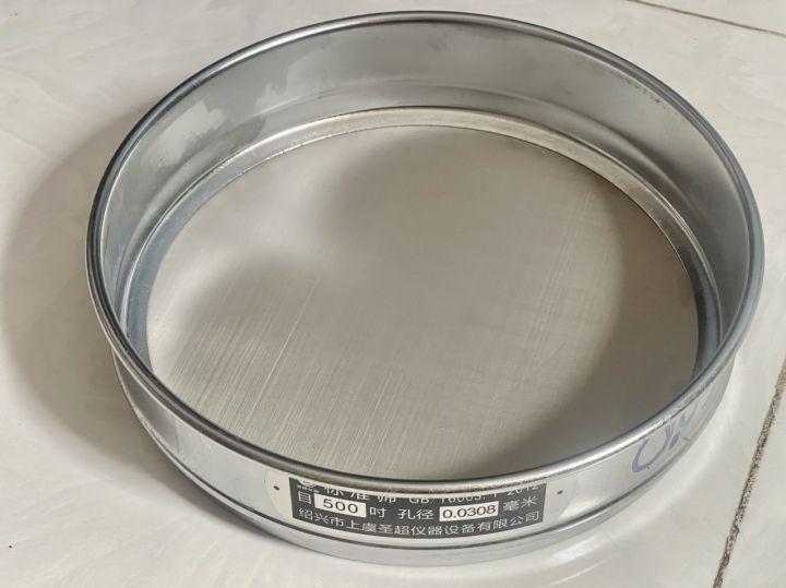 SÀNG RÂY BỘT SIÊU MỊN 500 MESH - 0.03 ĐƯỜNG KÍNH 20CM Sàng Rây Bột Khung Mạ  Crôm Lưới Inox Sàng Rây Bột Bảo Hành 1 Năm Sàng Rây Bột Dùng Cho