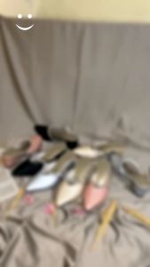 sepatu sendal high heels wanita hak tahu