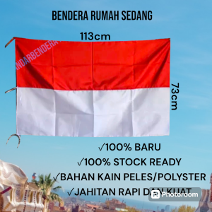 bendera merah putih rumah ukuran sedang