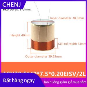 CHENJ 1pcs Loa cuộn dây bằng giọng nói bện đồng dẫn Bass cuộn dây bằng giọng nói 2 lớp loa nhôm cuộn dây bằng giọng nói phụ kiện sửa chữa