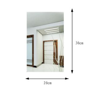 3D Soft Mirror Wall Sticker Square mirror Home Background Wall Flexible Mirror Self-Adhesive Sticker Thickened DIY Acrylic Mirror Living Room Decoration