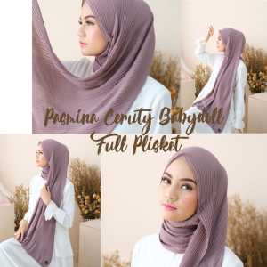 Pashmina Plisaket Ceruty Babydoll/Pasmina Full Plisket