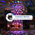 Sound Activated Rotating Disco Light Colorful LED Stage Light RGB Laser Projector Lamp DJ Party Light for Home KTV Bar Xmas. 