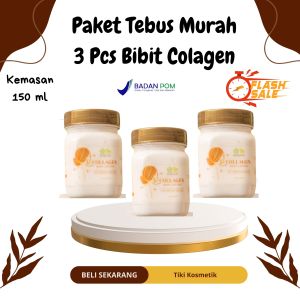 Promoo Murah Habis 3 Pcs Bibit Colagen Pencerah Kulit Fleo Pemutih Badan Body Lotion Perawatan Kulit BPOM Aman 150 gr
