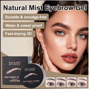 3D Eyebrow Gel Quick-Drying Matte Finish Waterproof Long Lasting Natural Looking Eyebrow Makeup Kit with Ultra-Fine Texture Brush