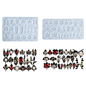 Flexible Sturdy Silicone Ear Pendant Craft Mold For Creating Leaf Inspired Resin Earrings And Decorative Charm