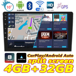 【4+32GB】 2 din 7"/9"10" Android Car Player Multimedia MP5 Player Carplay Mirror link Vedio WiFi GPS IPS Screen Radio Kereta Ultral Thin Car Radio