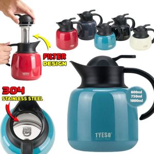 AUTOCARE X Stainless Steel Tea Pot Insulation 1000ML Water Bottle  Large Capacity Coffee Pot