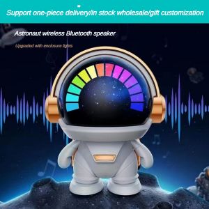 🚀 Readystock Astronaut Bluetooth Speakers: TWS Stereo Pairing & Desk Robot Subwoofer Soundbox
