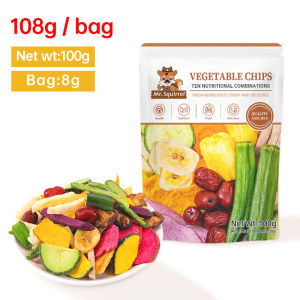 Mr.Squirrel 12-in-1 Dried Mixed Fruits and Veggies Crispy Dried Fruits Chips Vegetable Chips Healthy Snacks Assorted
