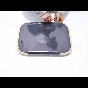 User friendly Bamboos Storage Basket With Removable Lid Detachable Design For Recycling Bottles Laundry Hamper Home Organization Durable Oxford Fabric