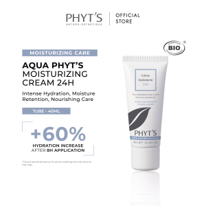 PHYTS AQUA Moisturizing Cream 24H 40g Continuous Hydration Hyaluronic Cream For All Skin Types (CREME HYDRATANT 24H)
