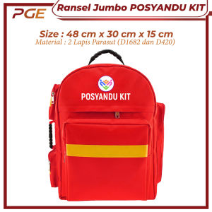 Ransel Jumbo Posyandu Kit Tas Medis Besar Tas P3K Medical Bag Emergency Kit Tas Kesehatan Tas Perlengkapan Medis Multifungsi Profesional Siaga Darurat