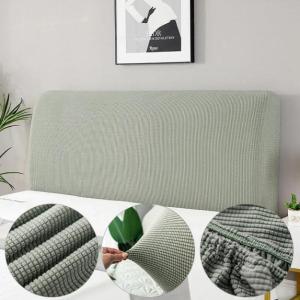 【discount store】Simple Bedside Cover Elastic Thicken Protection Headboard Case Dust-Proof Nordic Bedroom Bed Cushion Cover House Decoration