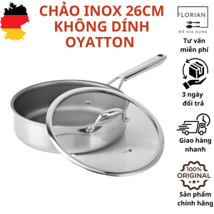 Chảo inox không dính vi điểm OYATTON chảo chống dính chảo chống dính cao cấp chảo inox chống dính