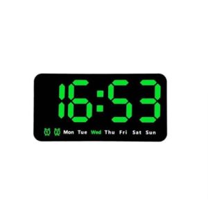 Electronic Wall Clock Wall-mounted Multi-functional Digital LED Clocks DST Home Voice Control Display Table Clock