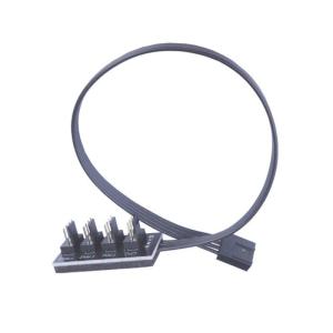 1 đến 4/5 4pin quạt PWM CPU Hub máy tính PC trường hợp chasis làm mát điện nối dài Điều khiển bộ chia cáp