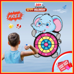 JoyToys Kids Dart Ball Game Toy Sticky Ball Dart Board Toys Puzzle Game Darts Throwing Indoor Sport Toy For Kids Mainan Murah Kanak Kanak Budak Mainan Viral Tiktok 2022 抖音同款粘靶球卡通飞镖吸盘儿童玩具