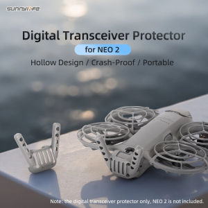 Sunnylife Remote Controller Protector for DJI Neo 2 Hollow Design Crash Proof Transceiver Cover Protective Case for Travel Outdoor Flying Use