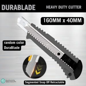 DuraBlade Professional Blade Box Cutter | 15.2cm Retractable Utility Knife w Snap-Off Blades | for Cutting Boxes Tape and Plastic | Durable and Portable Craft Tool for Home Office & Warehouse Heavy Duty | Ensures Sharpness & Safety for Precise Cutting