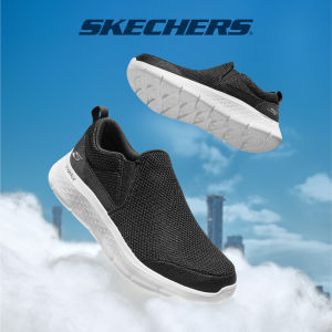 Skechers สเก็ตเชอร์ส รองเท้าผู้ชาย Men GOwalk Flex Impeccable II Walking Shoes - 216492-BKW Air-Cooled Goga Mat