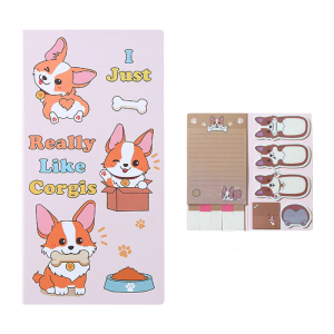 Adhesive Memos Pad Lovely Index Tabs Cartoon Animal Stickier Note Set Practical Notepads School Office Accessories
