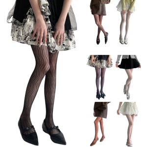 Patterned Fishnet Stockings LeggingsHigh Waist Tights Stockings for WomenFishnets Thigh High Stockings Pantyhose