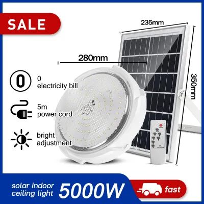 Smart Indoor Solar Ceiling light IP65 Outdoor Garden pandent light Solar-Power Lamp With Line Corridor light for Garden Decor solar ceiling light indoor