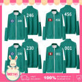 Season 2 Squid Game 456 Kids Jacket Halloween Cosplay Costume Tracksuit Casual Sports Netflix Disguise Role Playing Event Costumes Sweatshirt Coat/Pants. 