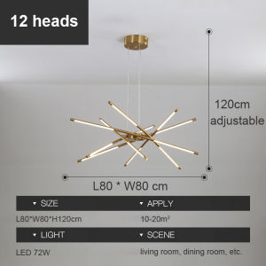 Modern LED chandeliers lamp Nordic pendant light indoor lighting home decor living room restaurant bedroom kitchen light fixture