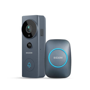 GXM 3K 5MP Smart Doorbell Camera D3 Pro Cordless Wireless Waterproof 5200mAh Rechargeable Battery Operated CCTV IP CAMERA Door Bell
