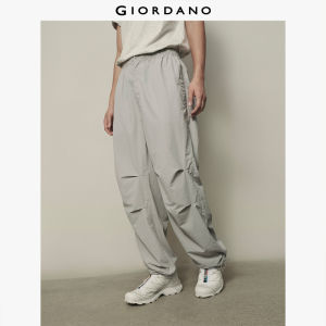 [Online Exclusive - Korea Collection]Giordano Men Cargo Pockets Elastic Waist Pleated Pants