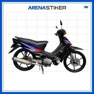 SH25c Sticker Shogun Kebo Stiker Striping Lis Suzuki Shogun Kebo 110 R Variasi Retro Design Racing Lz