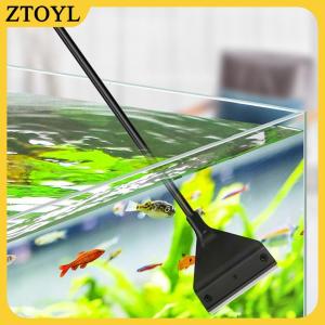 ZTOYL Dụng cụ làm sạch bể cá dụng cụ loại bỏ tảo bằng cát phẳng dụng cụ loại bỏ tảo thủy tinh kép dụng cụ làm sạch hộ gia đình Phụ kiện hồ cá