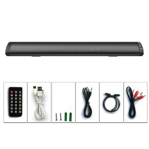 Rsionch Wireless Bluetooth Speaker Soundbar Music Stereo TV Speakers Home Theater Sound Bar TF U-Disk Clock LCD Display for PC