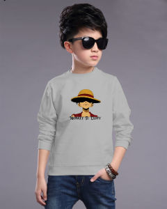 Kaos Anak Laki Laki Lengan Panjang One Piece Anime Umur 4-13 Tahun Bahan Babyterry / Baju anak laki laki one piece BLIND BISA COD Oura