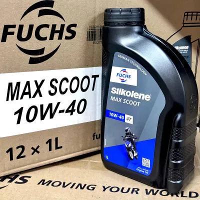 FUCHS Silkolene 4T Motor Engine Oil Enjin Engin 1L Minyak Hitam Motorcycle Motosikal Super 4 10W 40 10W40 10W-40 15W 20W 50 15W50 15W-50 20W50 20W-50 Semi Synthetic Max Scoot 1 Litre Liter 1Litre 1Liter