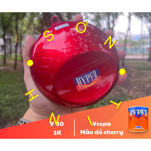 Sơn xe máy HYPER màu đỏ Cherry Vespa 1K (Code: V-30) (Lót nền bạc) sơn thơm công nghiệp