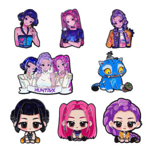 DSF Studio Kpop Demon Hunters Anime Character Brooch Badge Clothing Backpack Decoration Accessories