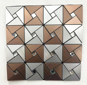 Mosaic 3d self-adhesive moisture-proof waterproof bathroom stereo refurbishment background wall stickers living room wallpaper restaurant decoration wall stickers home decor 30X30CM 12X12inch gold color Geometric pattern