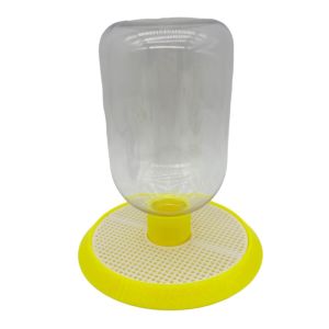OEUVR Round Base Insect Water Dispenser Perforated Base Clear Bottle Reservoir Insect Waterer Convenient Easy To Clean Habitat Insect Water Feeder Terrariums