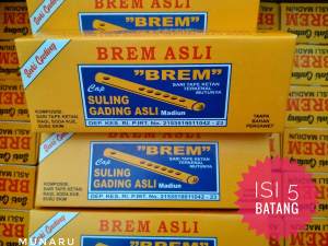 Brem Madiun isi 5 Batang Suling Gading Asli