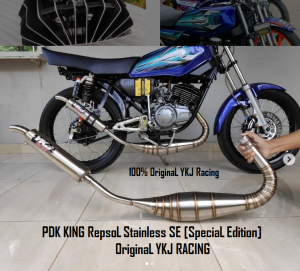 Knalpot PDK Repsol RX KING Stainless SE Special Edition Super Garing Anti Karat Original YKJ Racing